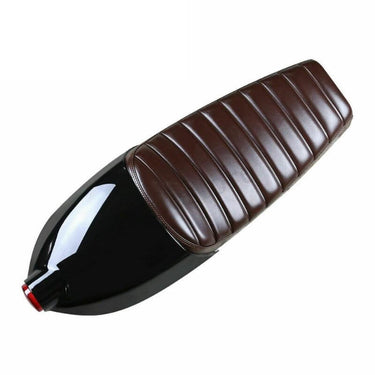 Selle Café Racer avec coque arrière et feu intégré noir